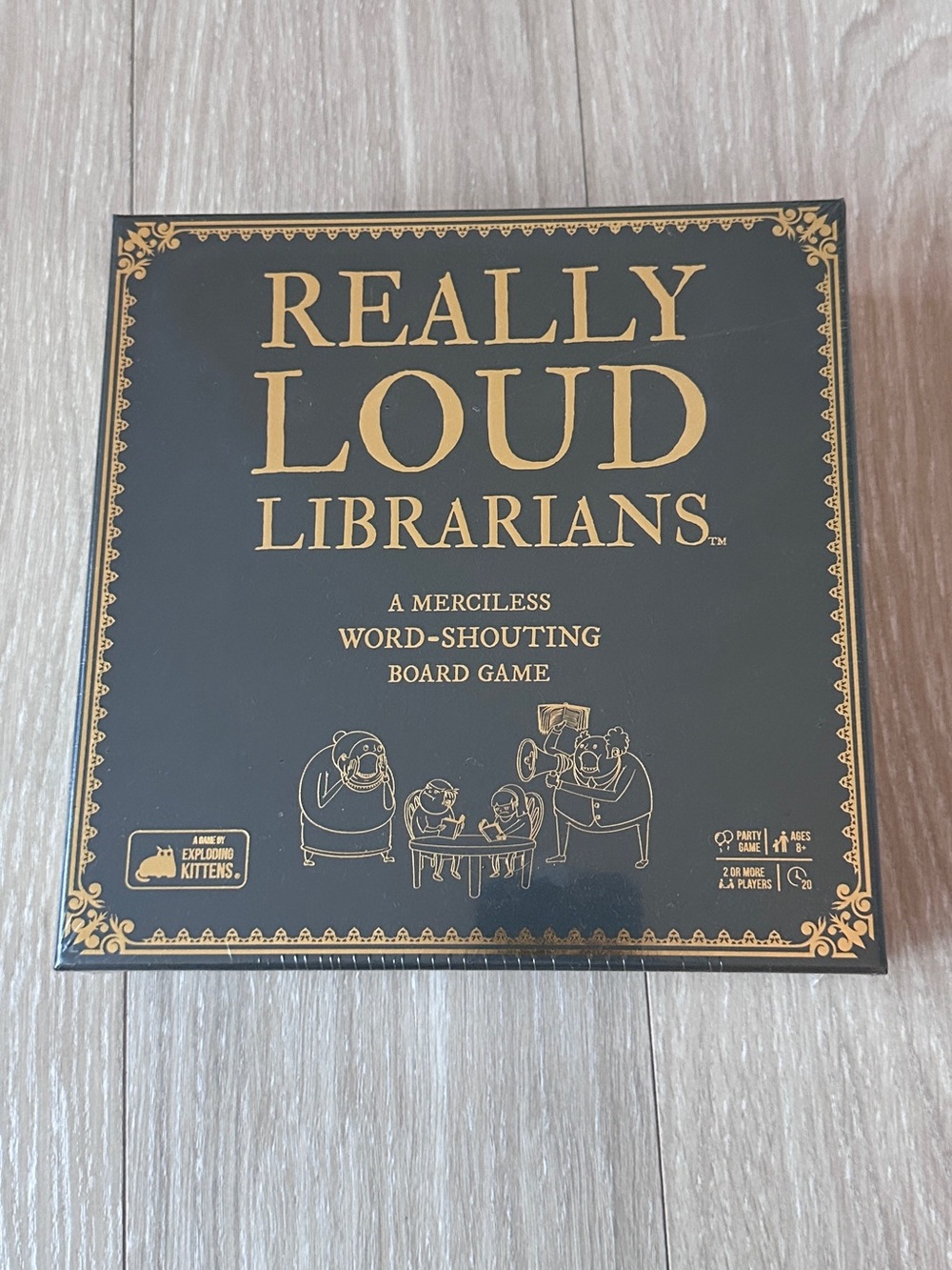 Really Loud Librarians Board Game - Black & Gold